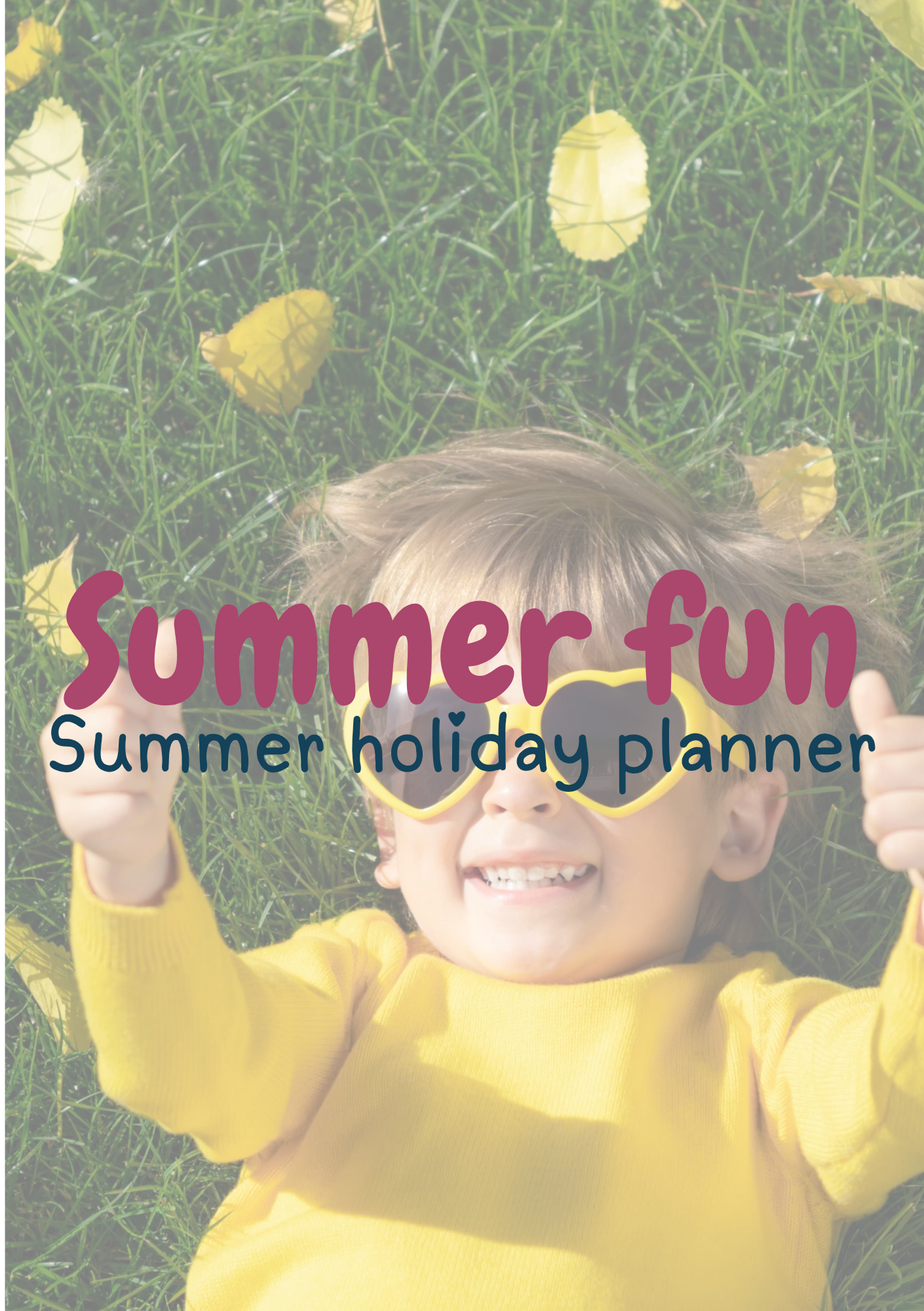 Summer holiday planner