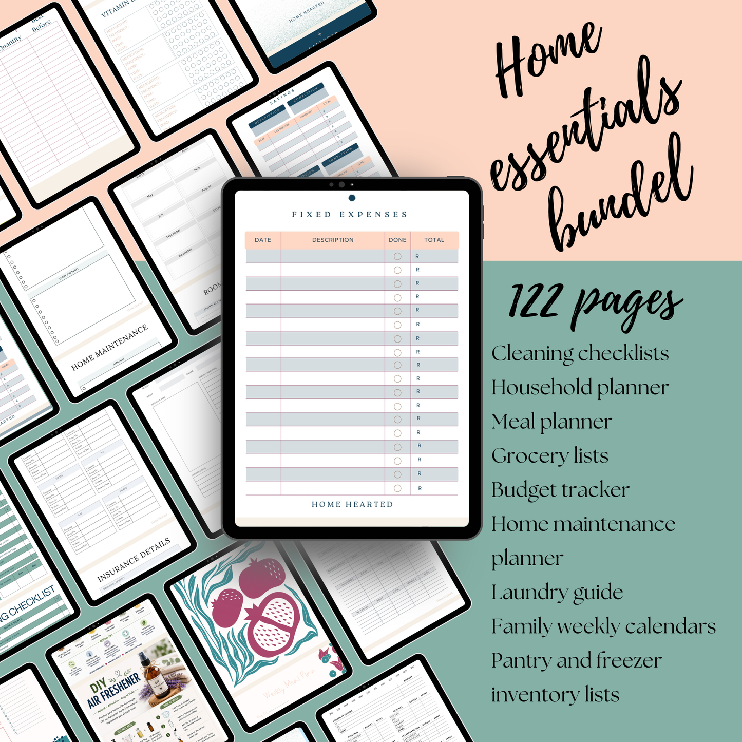 Home essentials: 122 page bundle