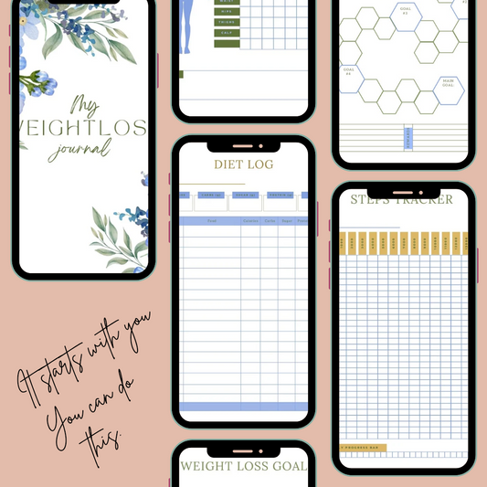 Weight loss journal and tracker